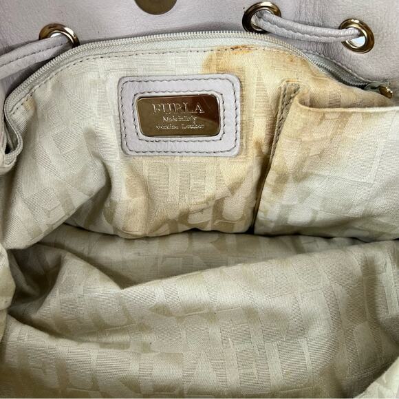 Furla Soft Leather Drawstring Shoulder Bag - Picture 13 of 16